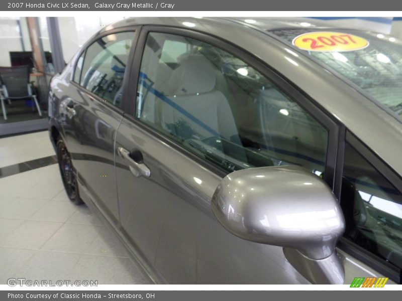 Galaxy Gray Metallic / Gray 2007 Honda Civic LX Sedan
