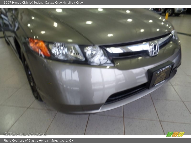 Galaxy Gray Metallic / Gray 2007 Honda Civic LX Sedan