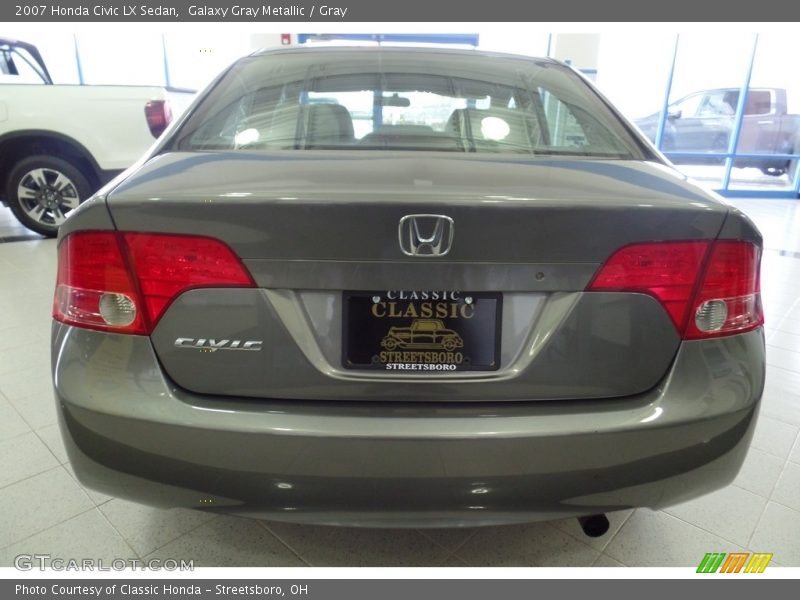 Galaxy Gray Metallic / Gray 2007 Honda Civic LX Sedan