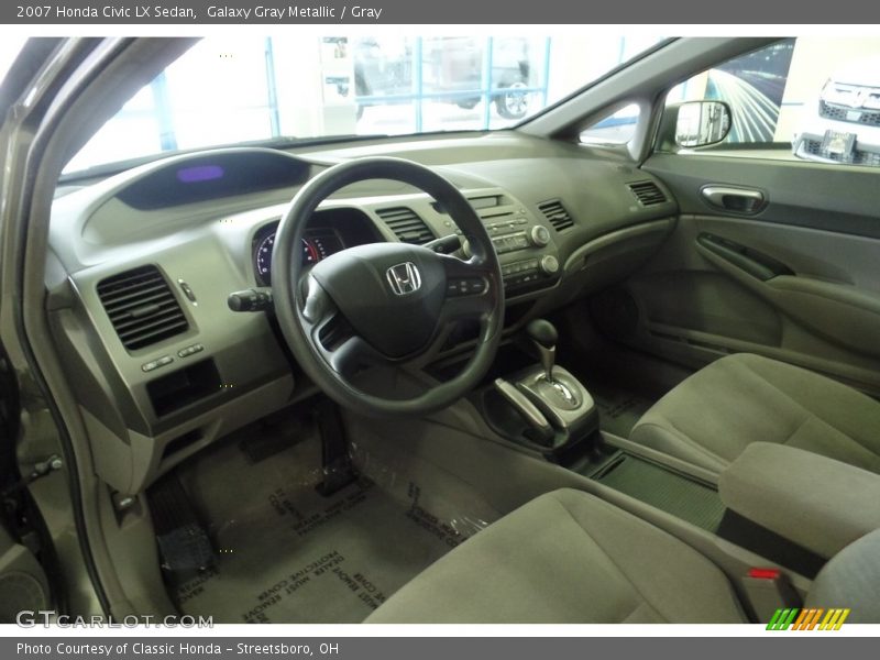 Galaxy Gray Metallic / Gray 2007 Honda Civic LX Sedan