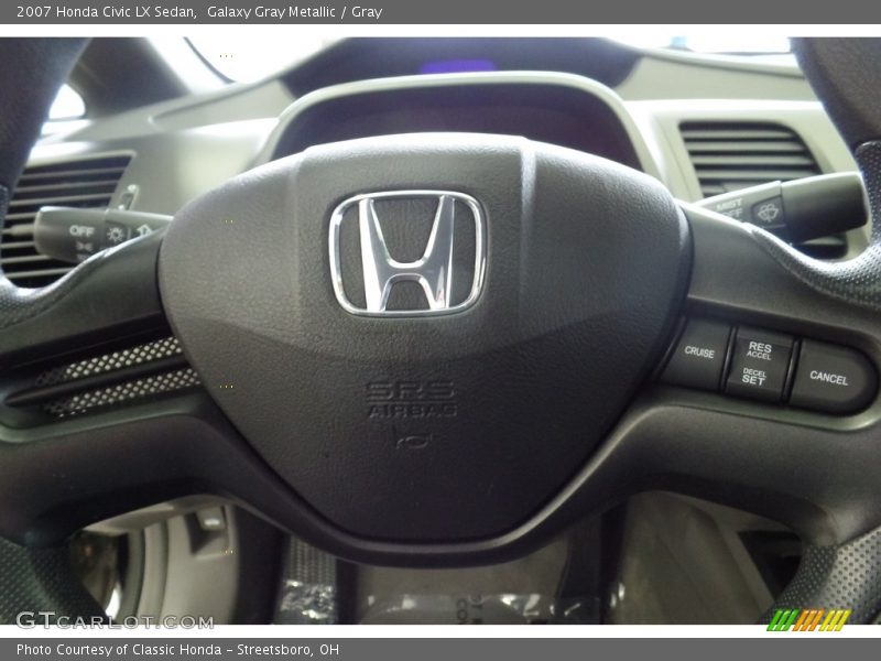 Galaxy Gray Metallic / Gray 2007 Honda Civic LX Sedan