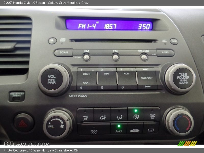Galaxy Gray Metallic / Gray 2007 Honda Civic LX Sedan