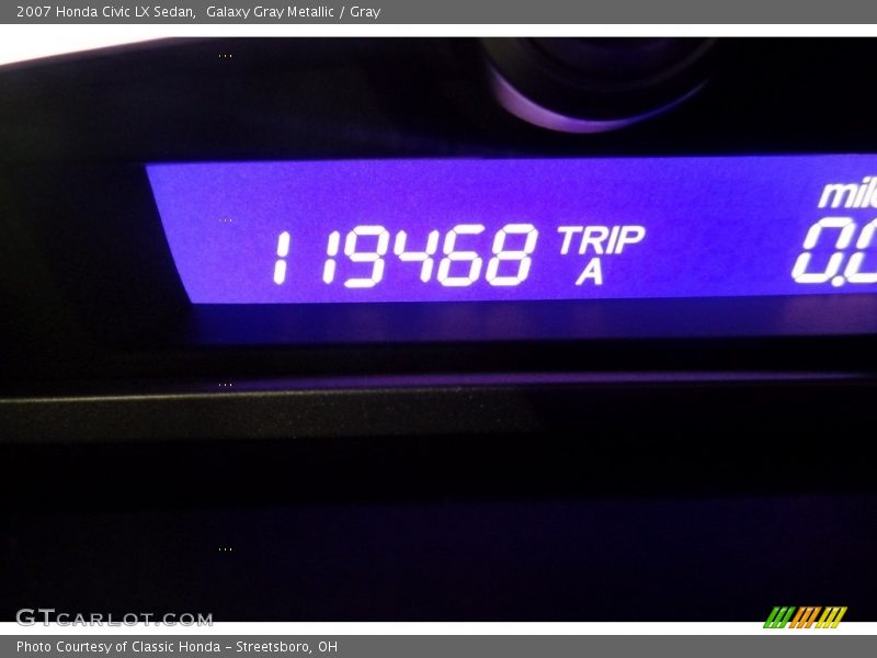 Galaxy Gray Metallic / Gray 2007 Honda Civic LX Sedan