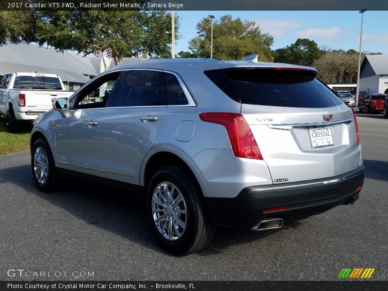 Radiant Silver Metallic / Sahara Beige 2017 Cadillac XT5 FWD