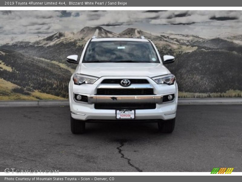 Blizzard White Pearl / Sand Beige 2019 Toyota 4Runner Limited 4x4