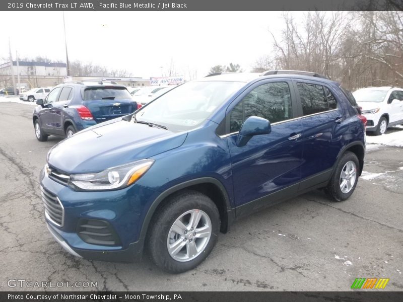 Pacific Blue Metallic / Jet Black 2019 Chevrolet Trax LT AWD