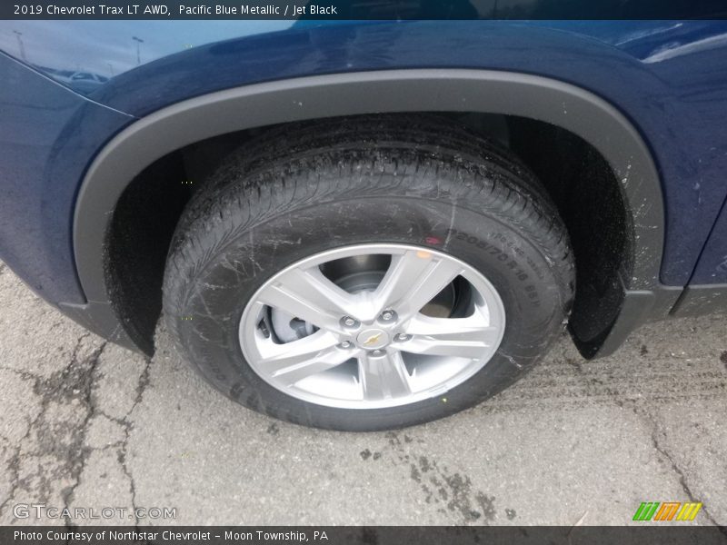 Pacific Blue Metallic / Jet Black 2019 Chevrolet Trax LT AWD