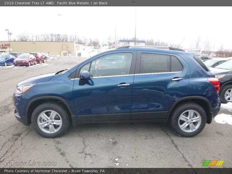 Pacific Blue Metallic / Jet Black 2019 Chevrolet Trax LT AWD
