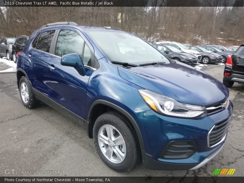 Pacific Blue Metallic / Jet Black 2019 Chevrolet Trax LT AWD