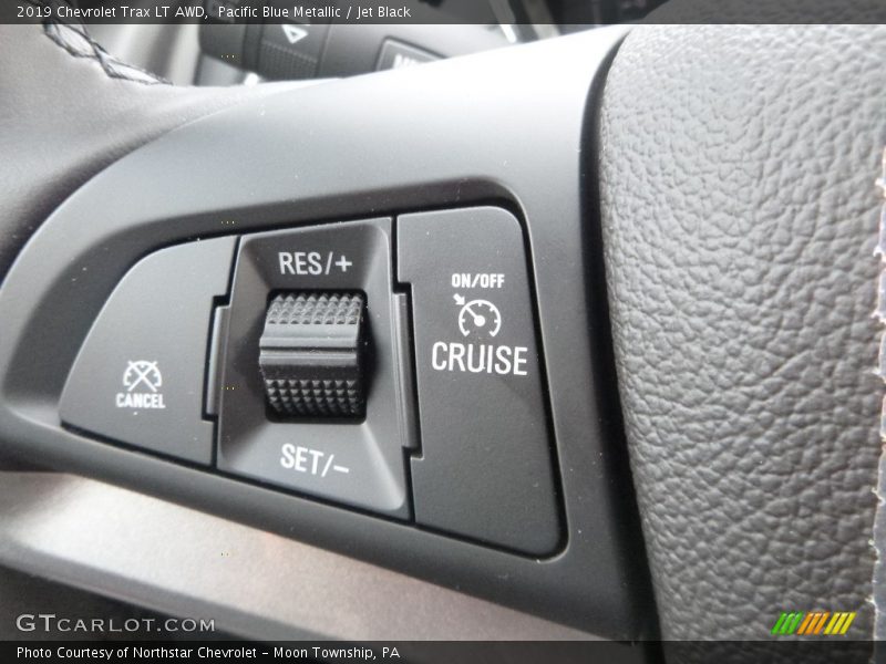 Pacific Blue Metallic / Jet Black 2019 Chevrolet Trax LT AWD