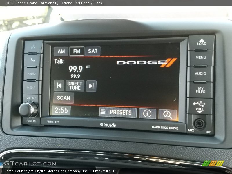 Octane Red Pearl / Black 2018 Dodge Grand Caravan SE