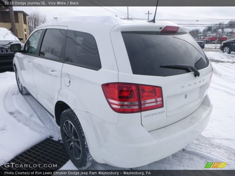 Vice White / Black 2018 Dodge Journey SE