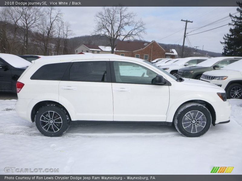 Vice White / Black 2018 Dodge Journey SE