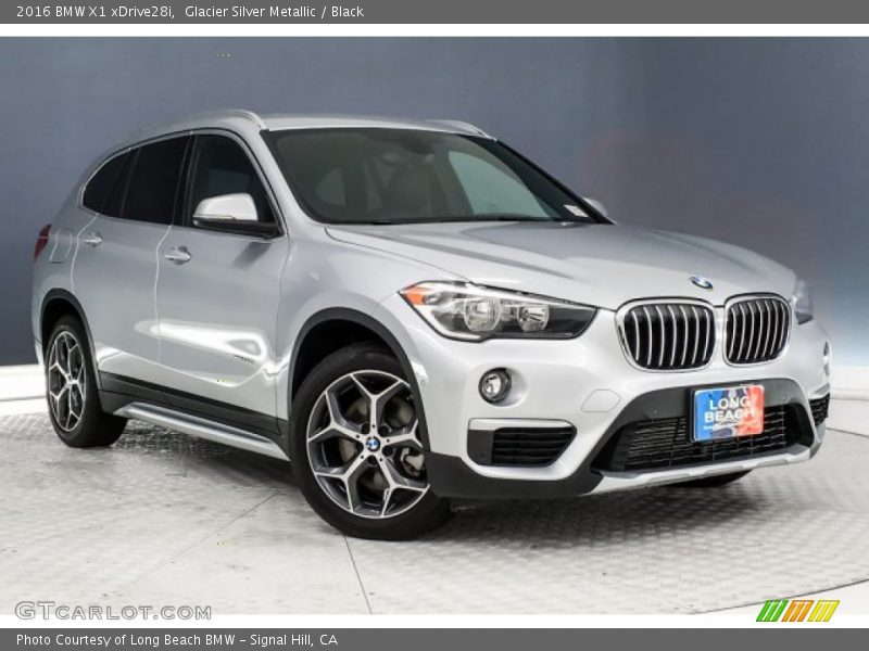 Glacier Silver Metallic / Black 2016 BMW X1 xDrive28i