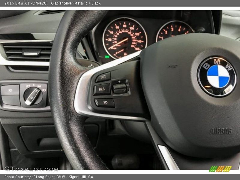 Glacier Silver Metallic / Black 2016 BMW X1 xDrive28i