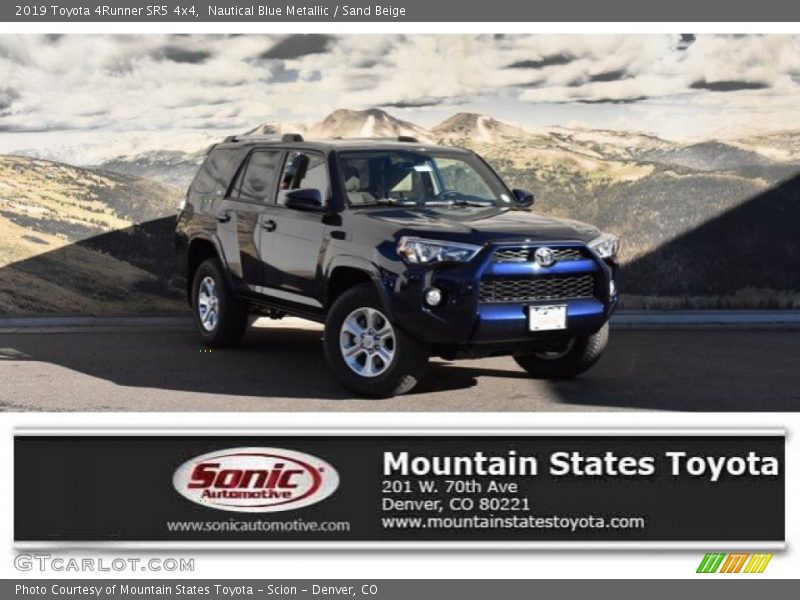 Nautical Blue Metallic / Sand Beige 2019 Toyota 4Runner SR5 4x4