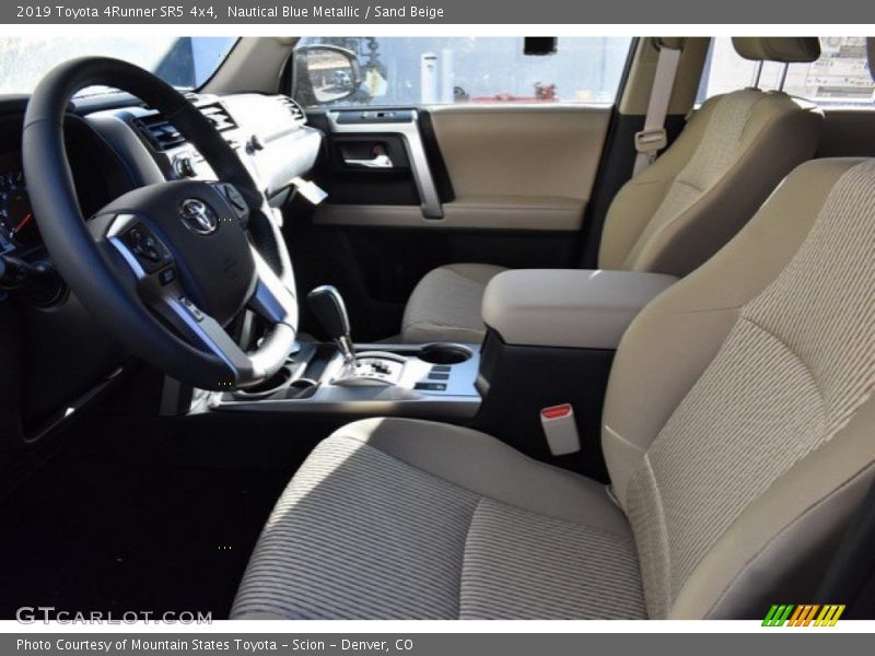 Front Seat of 2019 4Runner SR5 4x4