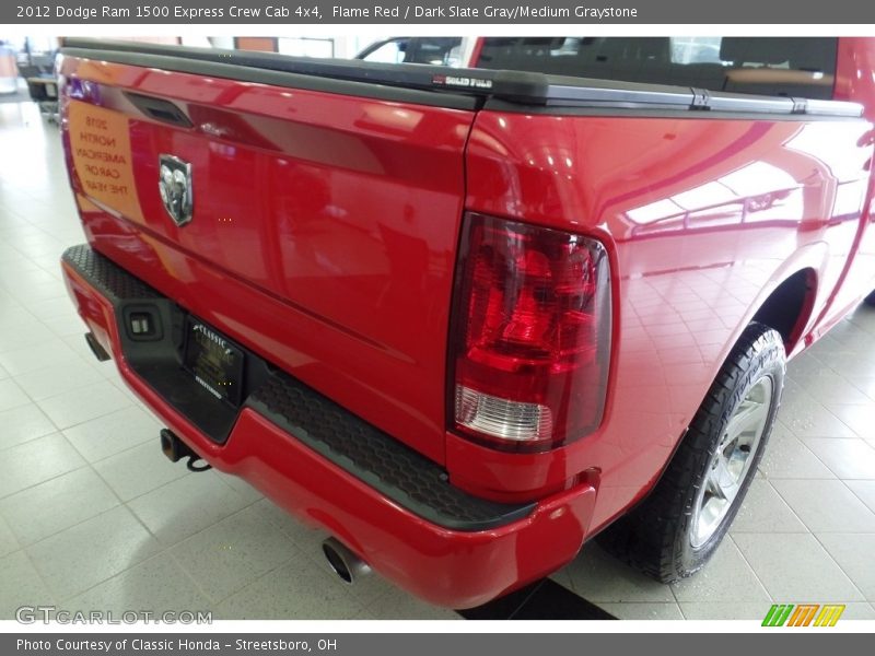Flame Red / Dark Slate Gray/Medium Graystone 2012 Dodge Ram 1500 Express Crew Cab 4x4
