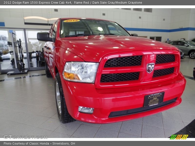 Flame Red / Dark Slate Gray/Medium Graystone 2012 Dodge Ram 1500 Express Crew Cab 4x4