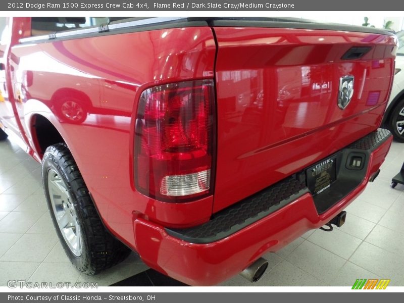 Flame Red / Dark Slate Gray/Medium Graystone 2012 Dodge Ram 1500 Express Crew Cab 4x4