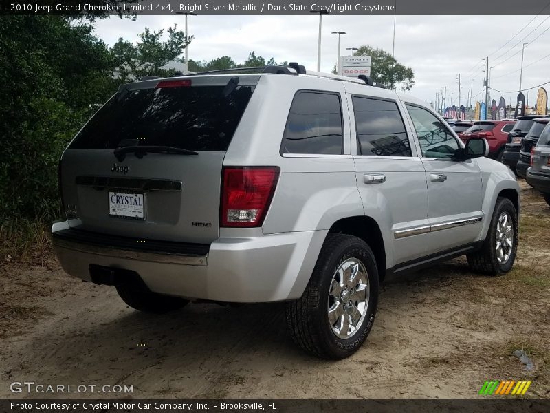 Bright Silver Metallic / Dark Slate Gray/Light Graystone 2010 Jeep Grand Cherokee Limited 4x4