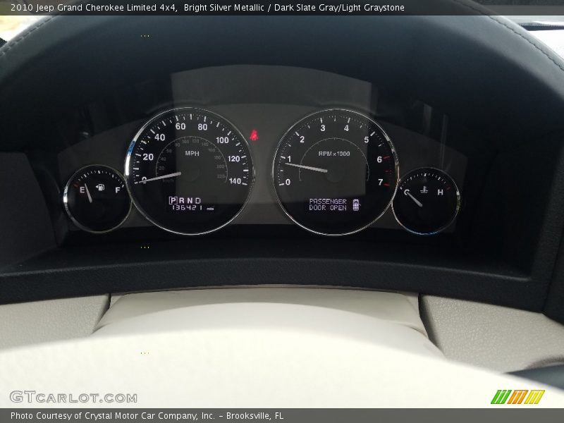 Bright Silver Metallic / Dark Slate Gray/Light Graystone 2010 Jeep Grand Cherokee Limited 4x4