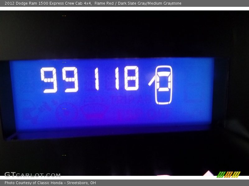 Flame Red / Dark Slate Gray/Medium Graystone 2012 Dodge Ram 1500 Express Crew Cab 4x4