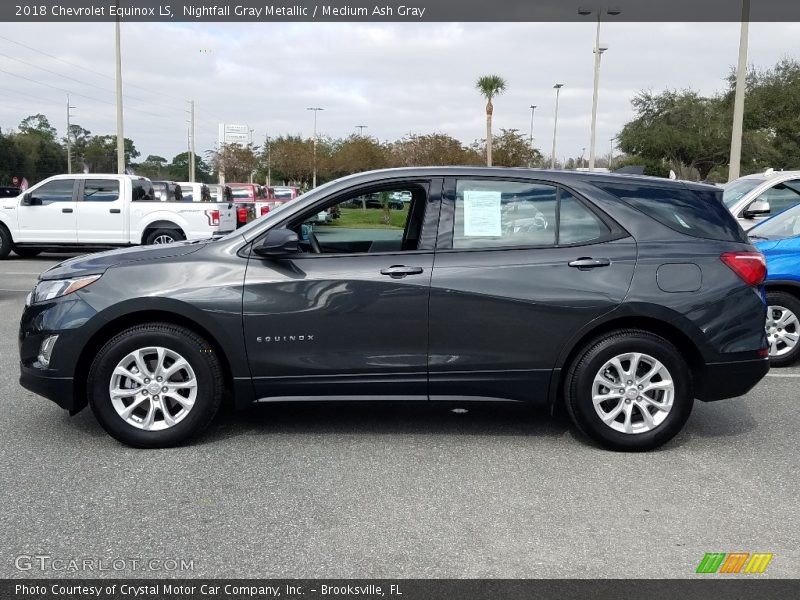 Nightfall Gray Metallic / Medium Ash Gray 2018 Chevrolet Equinox LS