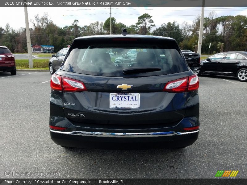 Nightfall Gray Metallic / Medium Ash Gray 2018 Chevrolet Equinox LS