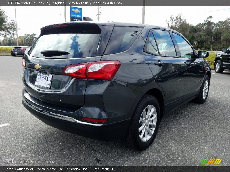 Nightfall Gray Metallic / Medium Ash Gray 2018 Chevrolet Equinox LS