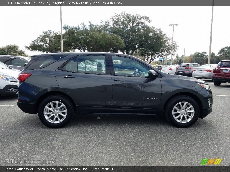 Nightfall Gray Metallic / Medium Ash Gray 2018 Chevrolet Equinox LS