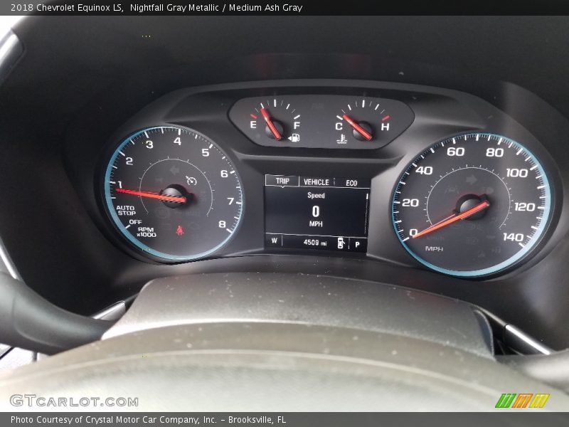 Nightfall Gray Metallic / Medium Ash Gray 2018 Chevrolet Equinox LS
