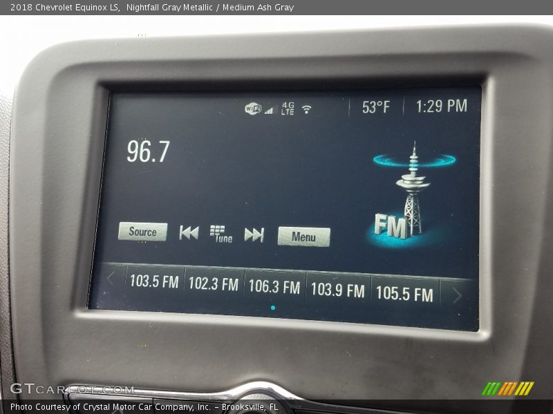 Nightfall Gray Metallic / Medium Ash Gray 2018 Chevrolet Equinox LS
