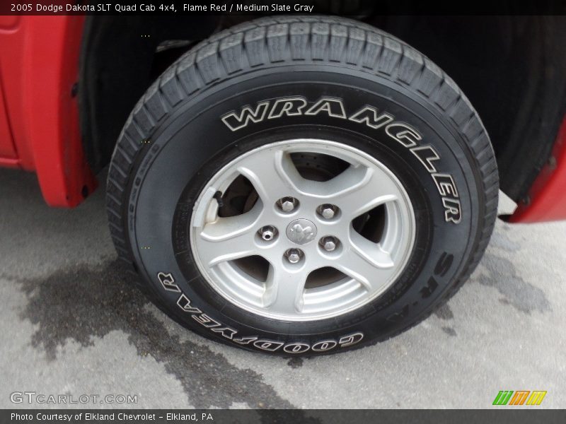 Flame Red / Medium Slate Gray 2005 Dodge Dakota SLT Quad Cab 4x4