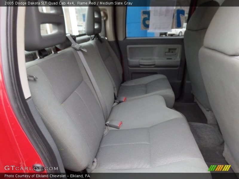 Flame Red / Medium Slate Gray 2005 Dodge Dakota SLT Quad Cab 4x4