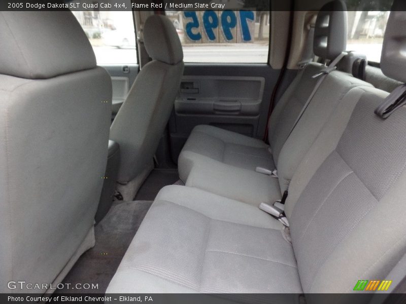 Flame Red / Medium Slate Gray 2005 Dodge Dakota SLT Quad Cab 4x4
