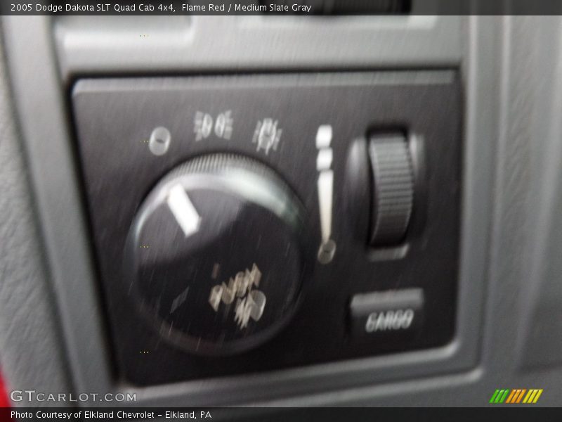 Flame Red / Medium Slate Gray 2005 Dodge Dakota SLT Quad Cab 4x4