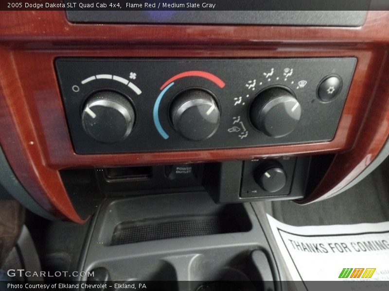Flame Red / Medium Slate Gray 2005 Dodge Dakota SLT Quad Cab 4x4
