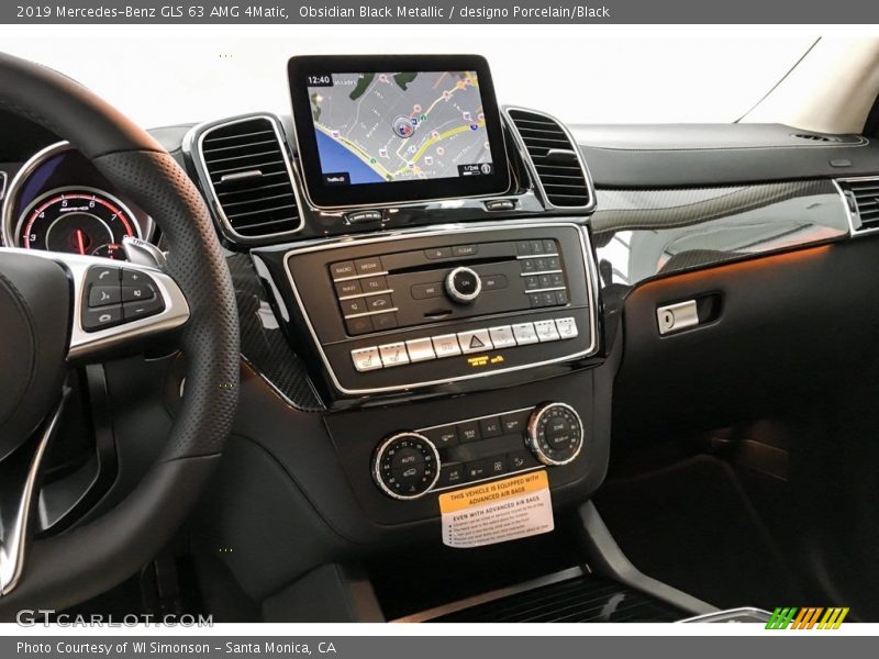 Obsidian Black Metallic / designo Porcelain/Black 2019 Mercedes-Benz GLS 63 AMG 4Matic