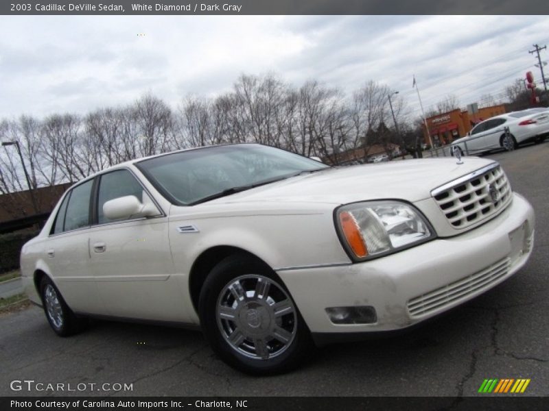 White Diamond / Dark Gray 2003 Cadillac DeVille Sedan