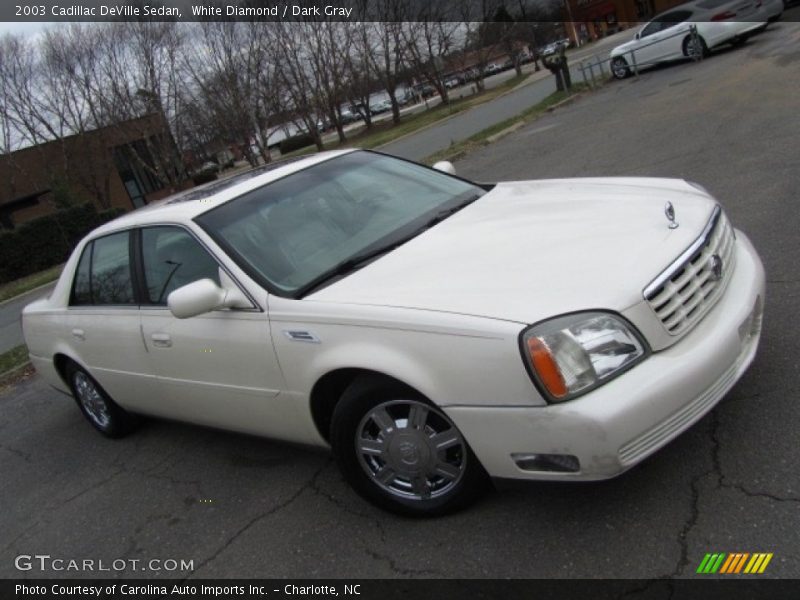 White Diamond / Dark Gray 2003 Cadillac DeVille Sedan