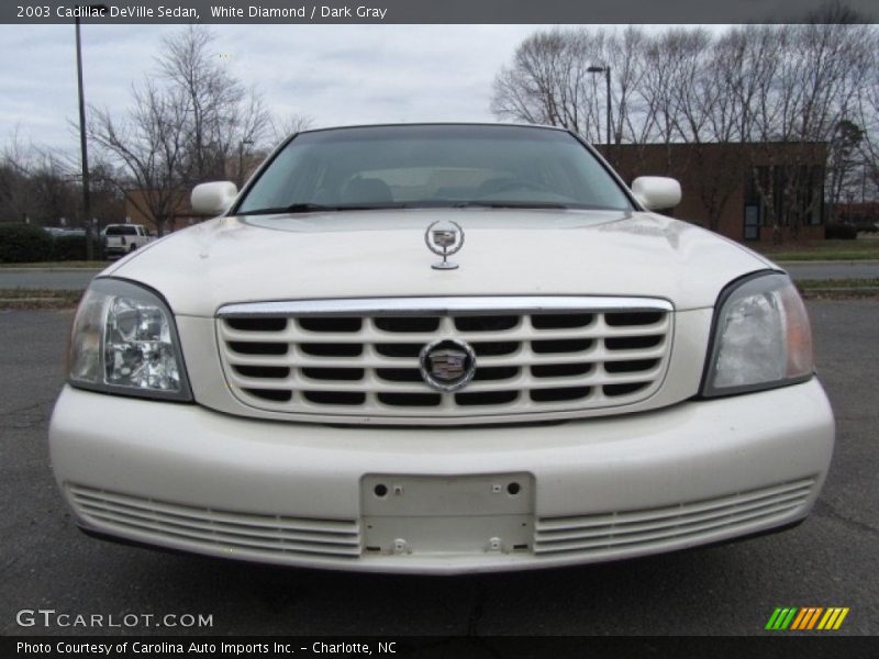 White Diamond / Dark Gray 2003 Cadillac DeVille Sedan