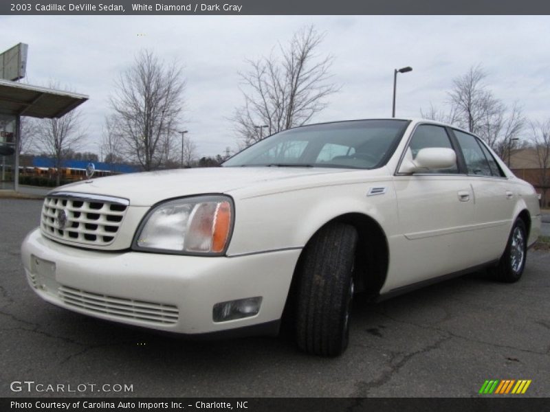 White Diamond / Dark Gray 2003 Cadillac DeVille Sedan
