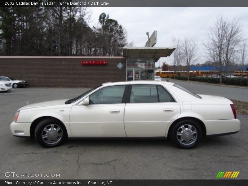 White Diamond / Dark Gray 2003 Cadillac DeVille Sedan