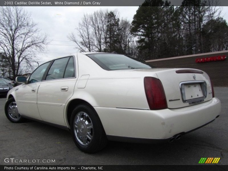White Diamond / Dark Gray 2003 Cadillac DeVille Sedan