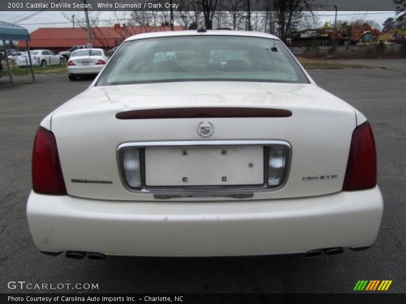 White Diamond / Dark Gray 2003 Cadillac DeVille Sedan