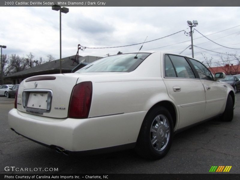 White Diamond / Dark Gray 2003 Cadillac DeVille Sedan