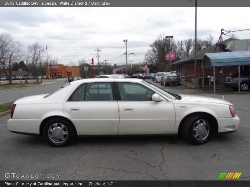 White Diamond / Dark Gray 2003 Cadillac DeVille Sedan