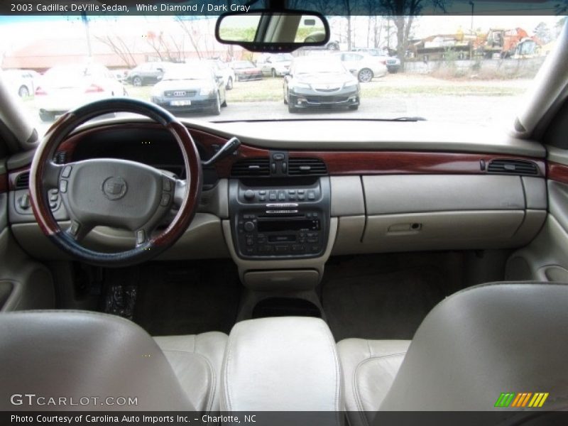 White Diamond / Dark Gray 2003 Cadillac DeVille Sedan