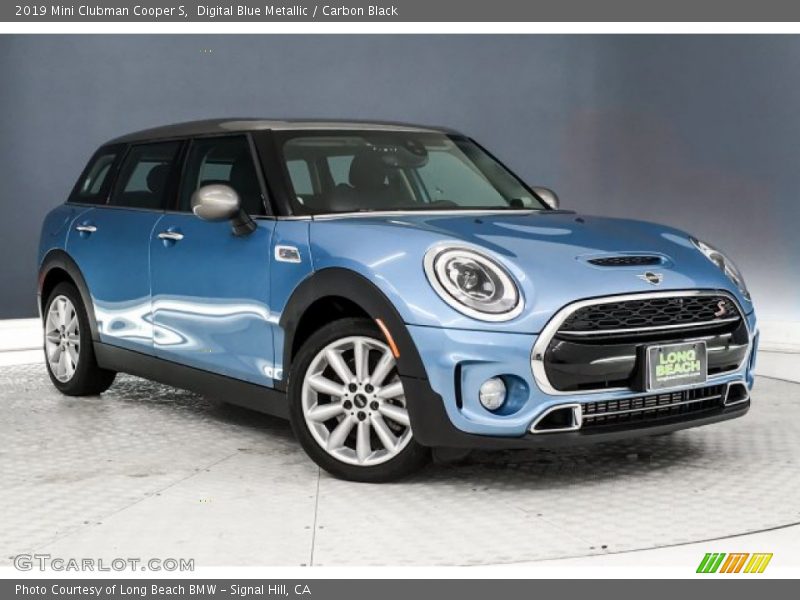 Digital Blue Metallic / Carbon Black 2019 Mini Clubman Cooper S